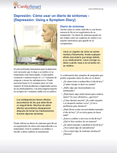 Depresión: Cómo usar un diario de síntomas