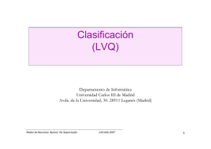 Clasificación (LVQ)