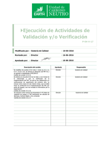 P-04 Ejecución actividades de validación y verificación
