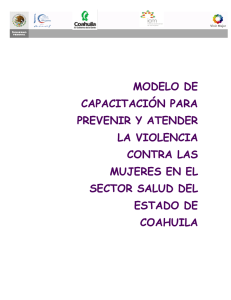 Modelo de capacitación para prevenir y atender la