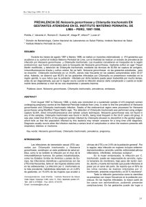 PREVALENCIA DE Neisseria gonorrhoeae y Chlamydia trachomatis