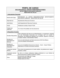 perfil de cargo - Ministerio de Salud