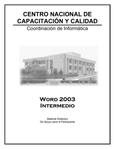 Word 2003 Parte 2 - Inicio