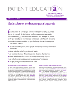 Patient Education Pamphlet, SP032, Guía sobre el embarazo para