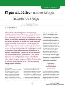 El pie diabético: epidemiología, factores de riesgo y atención