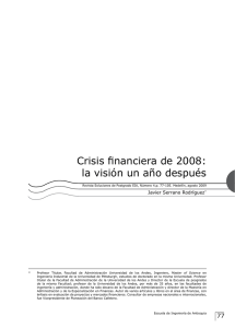 Crisis financiera de 2008: la visión un año después