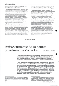 Perfeccionamiento de las normas de instrumentación nuclear por J