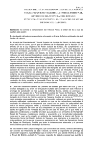 Orden del día - Tribunal Superior de Justicia del Estado de Puebla