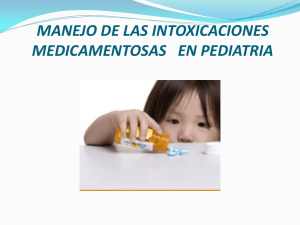 intoxicaciones en pediatria