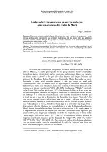 Lecturas heterodoxas sobre un cuerpo ambiguo