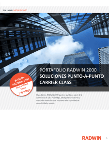 PORTAFOLIO RADWIN 2000 SOLUCIONES PUNTO-A