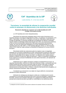 Terrorismo - Secretaría GRULAC UIP