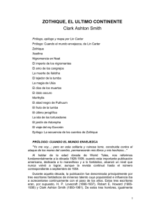 ZOTHIQUE, EL ULTIMO CONTINENTE Clark Ashton Smith