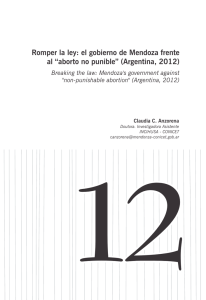 “aborto no punible” (Argentina, 2012)