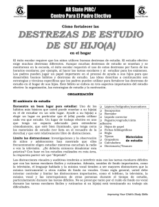 destrezas de estudio de su hijo(a)