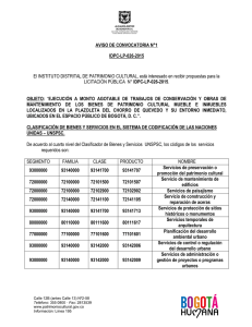 AVISO DE CONVOCATORIA N°1 IDPC-LP-026