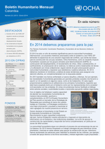 140207 Colombia Boletin Humanitario Enero 2014 ES