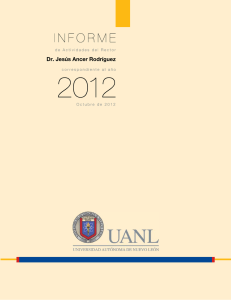 Informe 2012 - Universidad Autónoma de Nuevo León