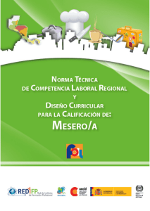 Mesero/a - Empleo Card