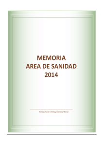 memoria area de sanidad 2014