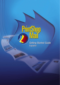 Getting Started with PrintShop Mail - Spanish
