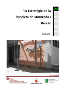 Pla Estratègic de la bicicleta - Ajuntament de Montcada i Reixac