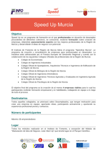 Speed Up Murcia - Instituto de Fomento de la Región de Murcia