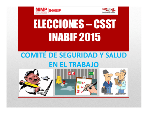 ELECCIONES – CSST INABIF 2015