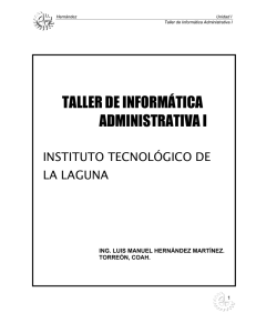 Unidad1 - Instituto Tecnólogico de La Laguna