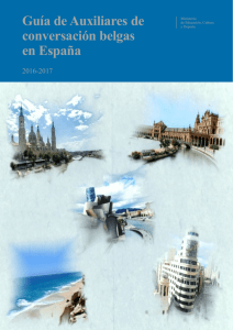 Guía de auxiliares de conversación belgas en España (2016