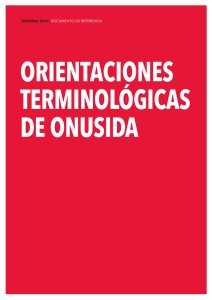 Orientaciones terminológicas de ONUSIDA