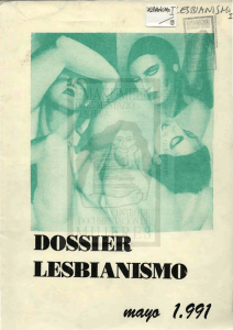 dossier lesbianismo - Centro de documentación de mujeres