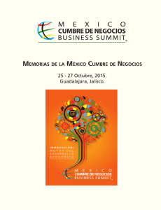 Descargar Memoria 2015 - México Cumbre de Negocios
