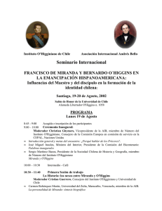 Programa Seminario Internacional Francisco de Miranda y Bernardo