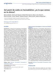 Set-point de sodio en hemodiálisis: ¿es lo que vemos en la clínica?