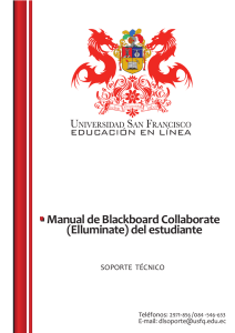 Manual de Blackboard Collaborate (Elluminate) del estudiante