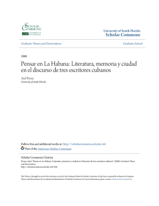 Pensar en La Habana: Literatura, memoria y