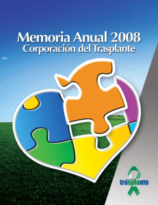 Memoria 2009 - Corporación del Trasplante