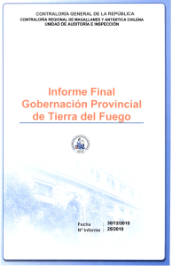 informe final - Ministerio del Interior y Seguridad Pública