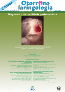 Diagnóstico de rinolitiasis postraumática