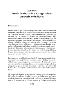 Estado de situación de la agricultura campesina e indígena