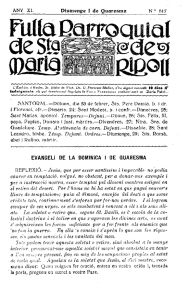 Fulla Parroquial De Santa María de Ripoll 19200222