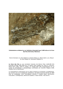 Colesteatoma unilateral en un individuo inhumado hace 3.000 años