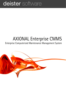 Axional ERP CMMS - Deister Software
