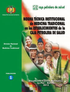 norma técnica institucional medicina tradicional en los