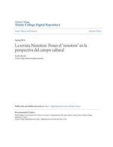 La revista Nosotros - Trinity College Digital Repository