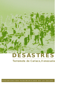 Crónicas de desastres : Terremoto de Cariaco, Venezuela, julio, 1997
