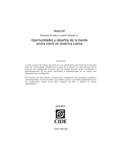 Oportunidades y desafíos de la banda ancha móvil en América Latina