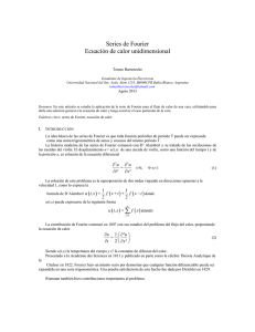 Series de Fourier Ecuación de calor unidimensional