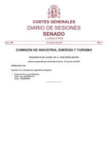 Diario de Sesiones Senado - Oficina Española de Patentes y Marcas
